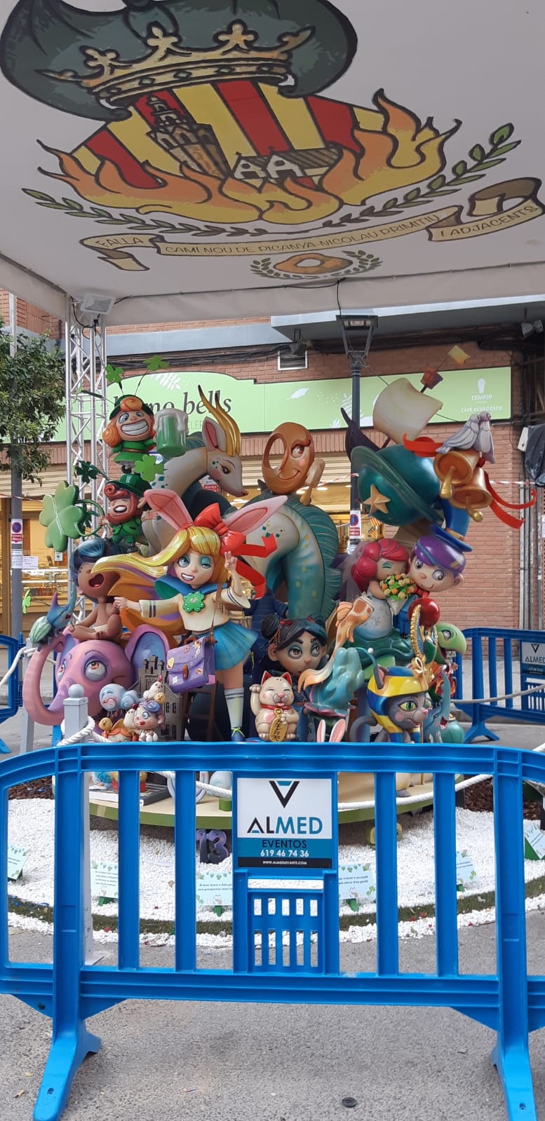 VALLAS PEATONALES DE PLÁSTICO EN LAS FALLAS 2023