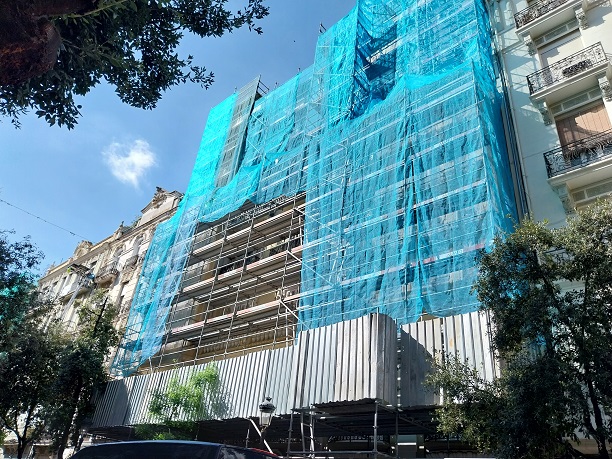 MONTAJE ANDAMIO MULTIDIRECCIONAL CALLE MAESTRO GOZALBO