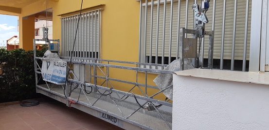 MONTAJE ANDAMIO COLGANTE 5 MTS