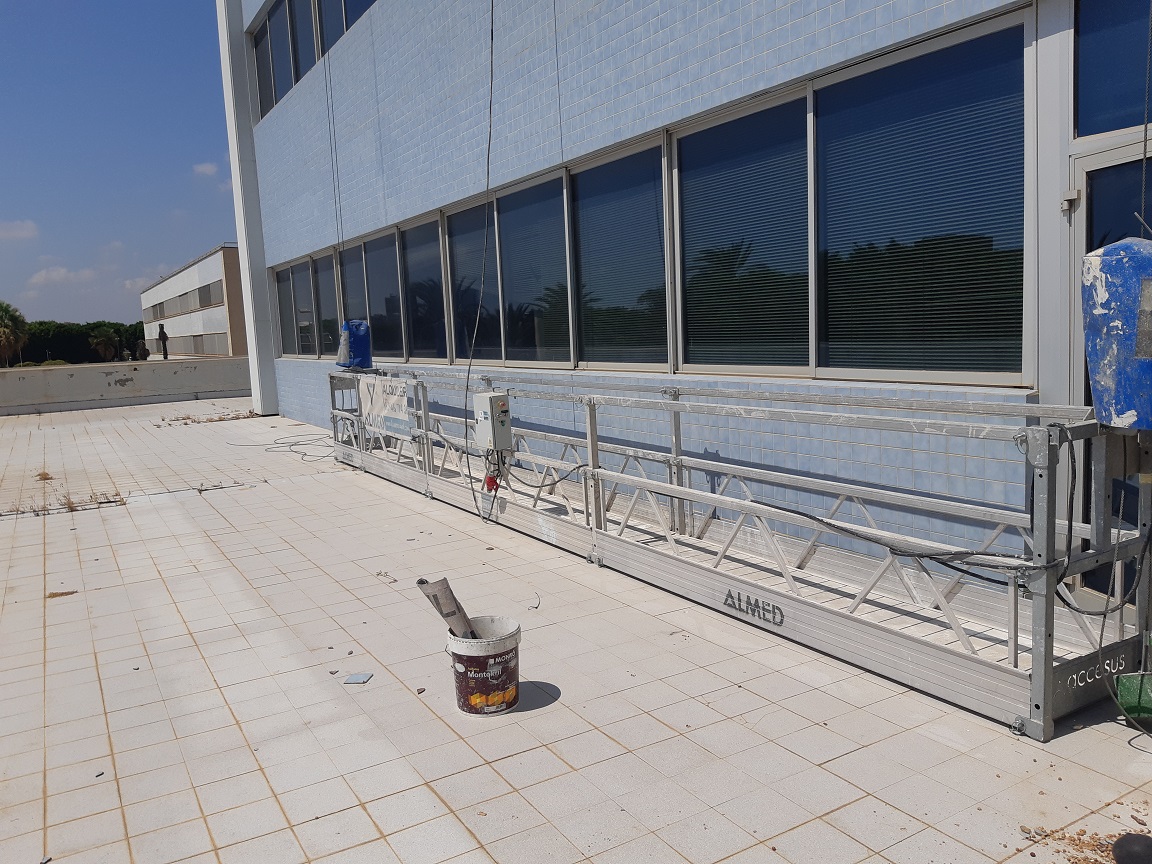 MONTAJE ANDAMIO COLGANTE ELÉCTRICO 9 METROS