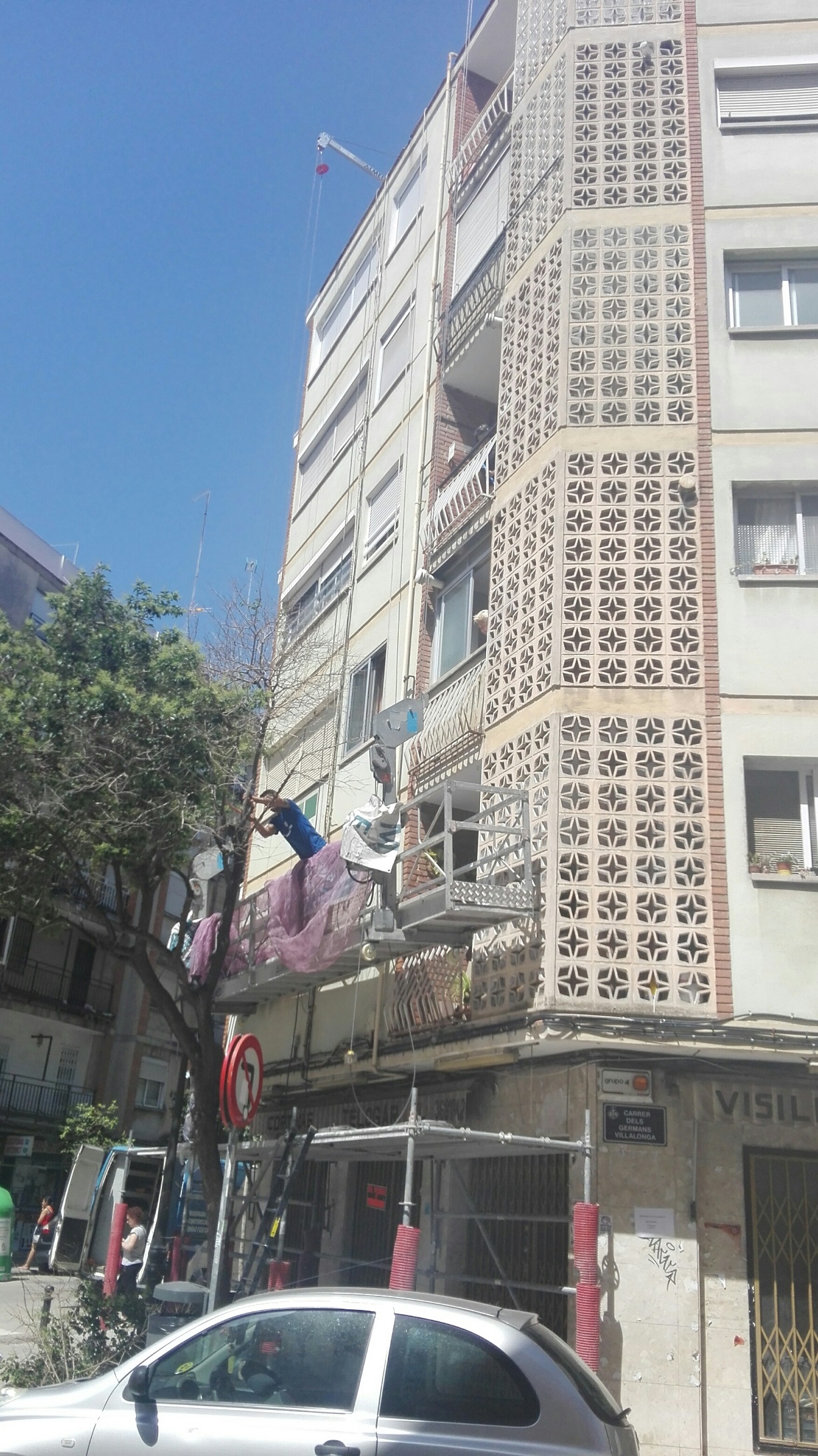 ANDAMIO COLGANTE ELECTRICO PLATAFORMA DE 8 METROS